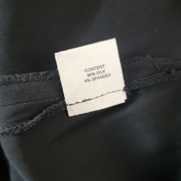 Yeohlee Blouse Size Small Silk Ruffle Black Top Flowy Classic - Picture 6 of 6